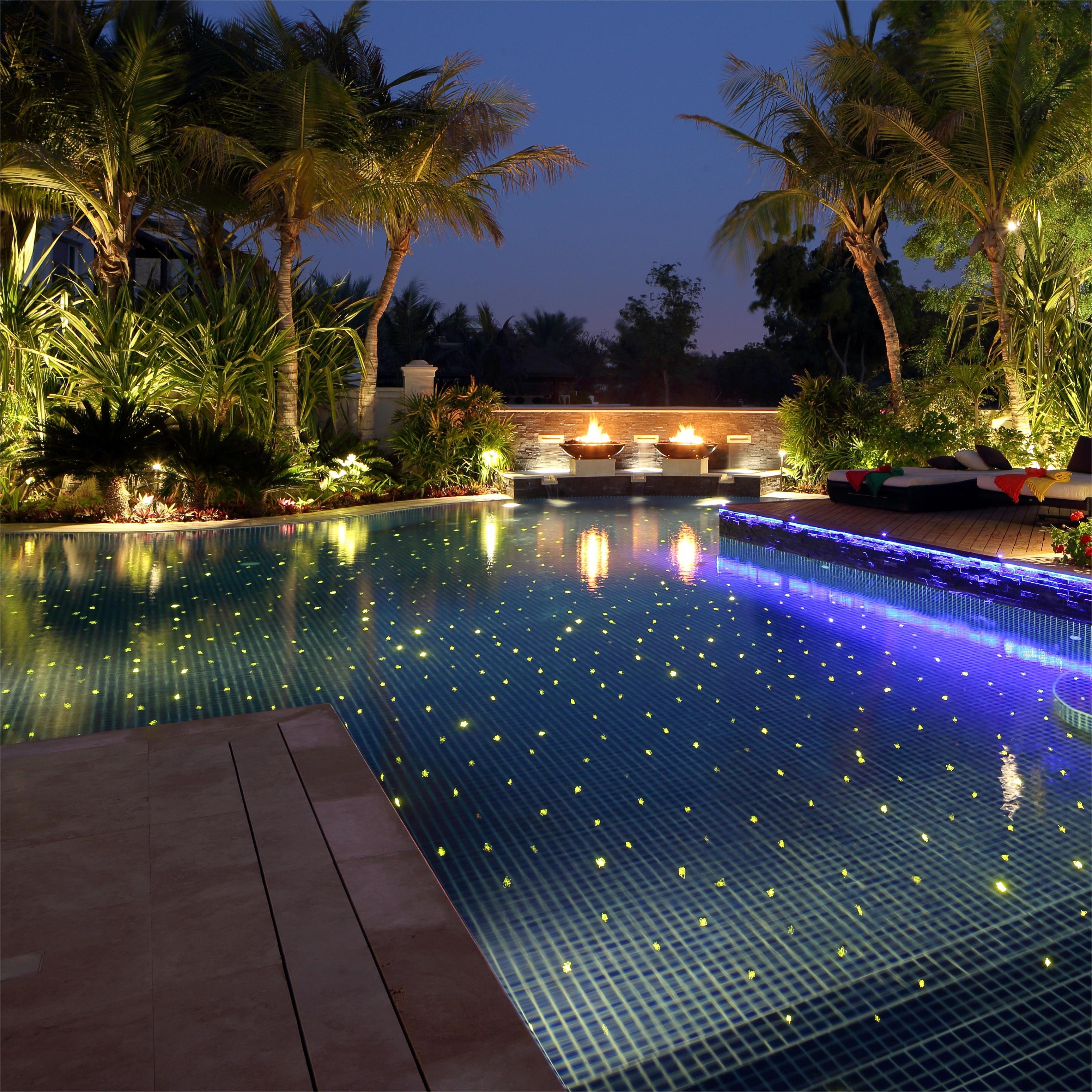 Remote Control Star Pool PMMA LED Fiber Optic Lighting for Starry Sky Star Swimming Pool Light