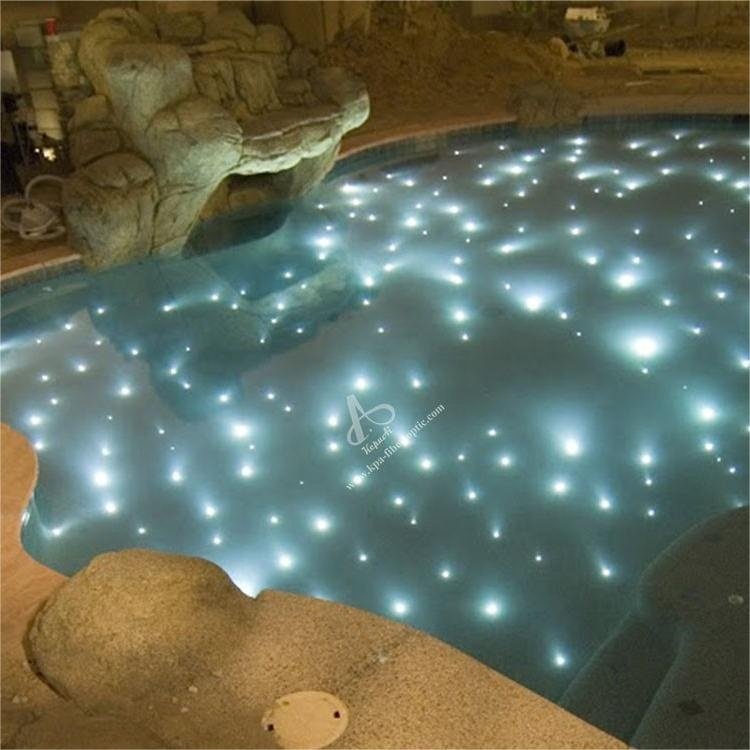 Remote Control Star Pool PMMA LED Fiber Optic Lighting for Starry Sky Star Swimming Pool Light