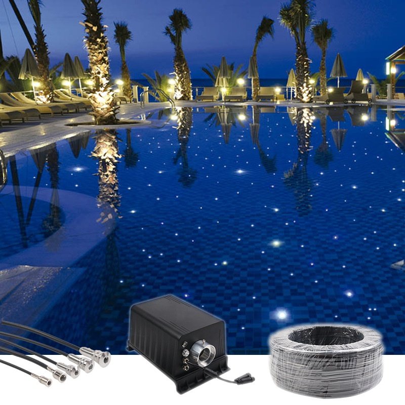 Remote Control Star Pool PMMA LED Fiber Optic Lighting for Starry Sky Star Swimming Pool Light