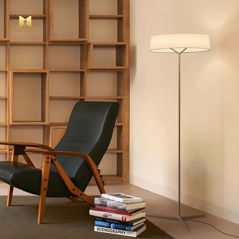 Nordic New Premium Design Italian Minimalist Fabric Creative Bedroom Study Floor Lamps