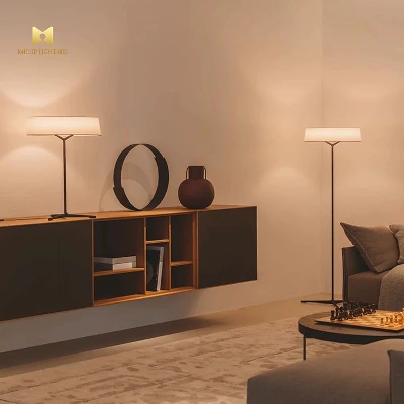 Nordic New Premium Design Italian Minimalist Fabric Creative Bedroom Study Floor Lamps