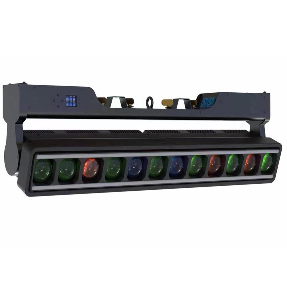 New Design 12x40W RGBW 4in1 Led Moving Beam Bar Pixel Zoom Sweeper Wash Stage Concert Wedding Club Tiptop Light