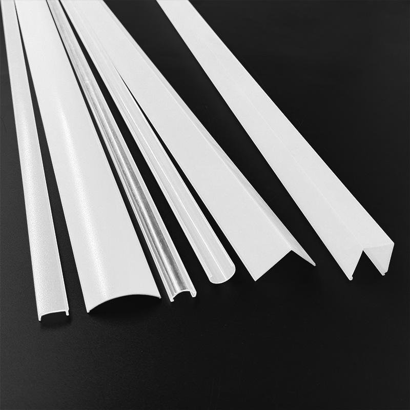 Extrusion Light Diffusion PC PMMA Acrylic Polycarbonate LED Strips Lamp Linear Covers Lamp Covers Shades