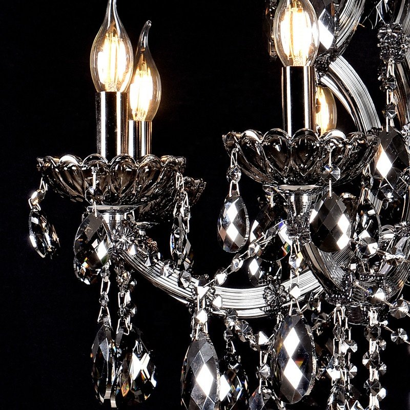 6 Lights Custom Pendant Lights European Gold Empire Luxury Crystal Chandelier for Hall