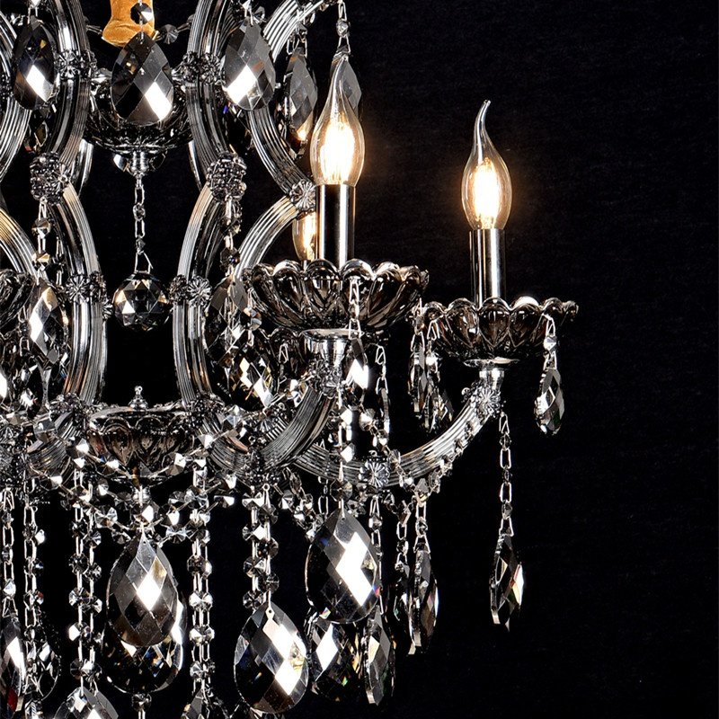 6 Lights Custom Pendant Lights European Gold Empire Luxury Crystal Chandelier for Hall