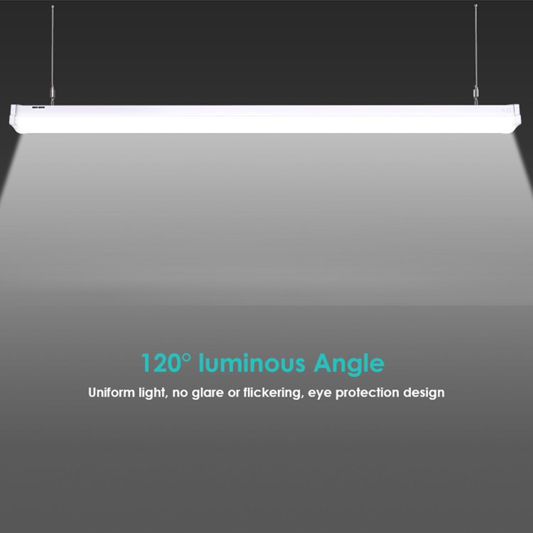 Direct Shipping Factory Vietnam 4FT Dimmable Commercial LED Batten Ceiling Wrap Lighting Linear Light
