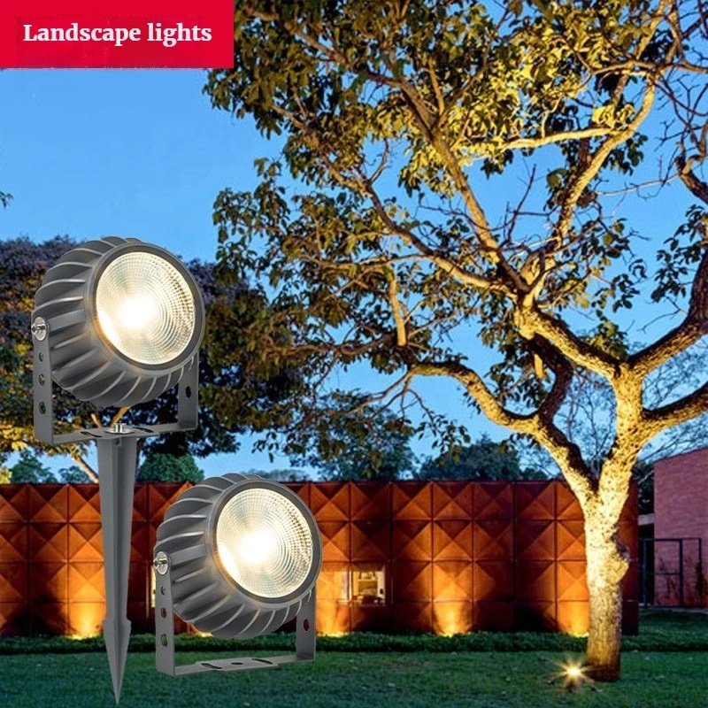 10w 20w 30w RGB Outdoor Ground Plug Garden Light IP65 Waterproof Floor Decorative Wall Washer COB Led Spotlight Landscape Light
