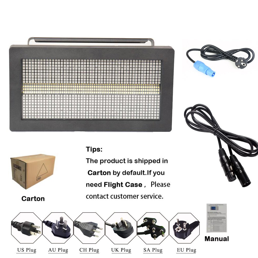 New Led Strobe Light RGB LED Atomic Strobe Light 96+32 Segmented RGB Flash Matrix LED Strobe Lights for Nightclub