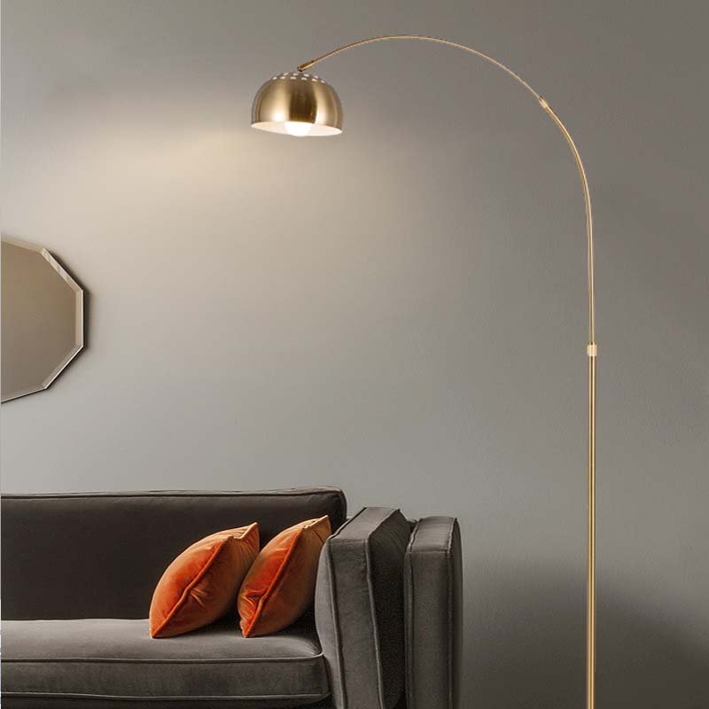 Living Room Corner Large Designer Arc Floor Lamps Marble Base Gold Luxury Hotel Bedroom Big Modern Standing Floor Lamp