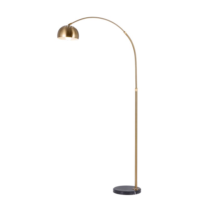 Living Room Corner Large Designer Arc Floor Lamps Marble Base Gold Luxury Hotel Bedroom Big Modern Standing Floor Lamp