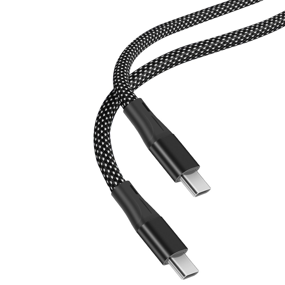 Customize Logo Magnet USB Cable Auto Stretch Anti-tangle Magnetic Usb Cable C to Usb C Fast Charger Cable