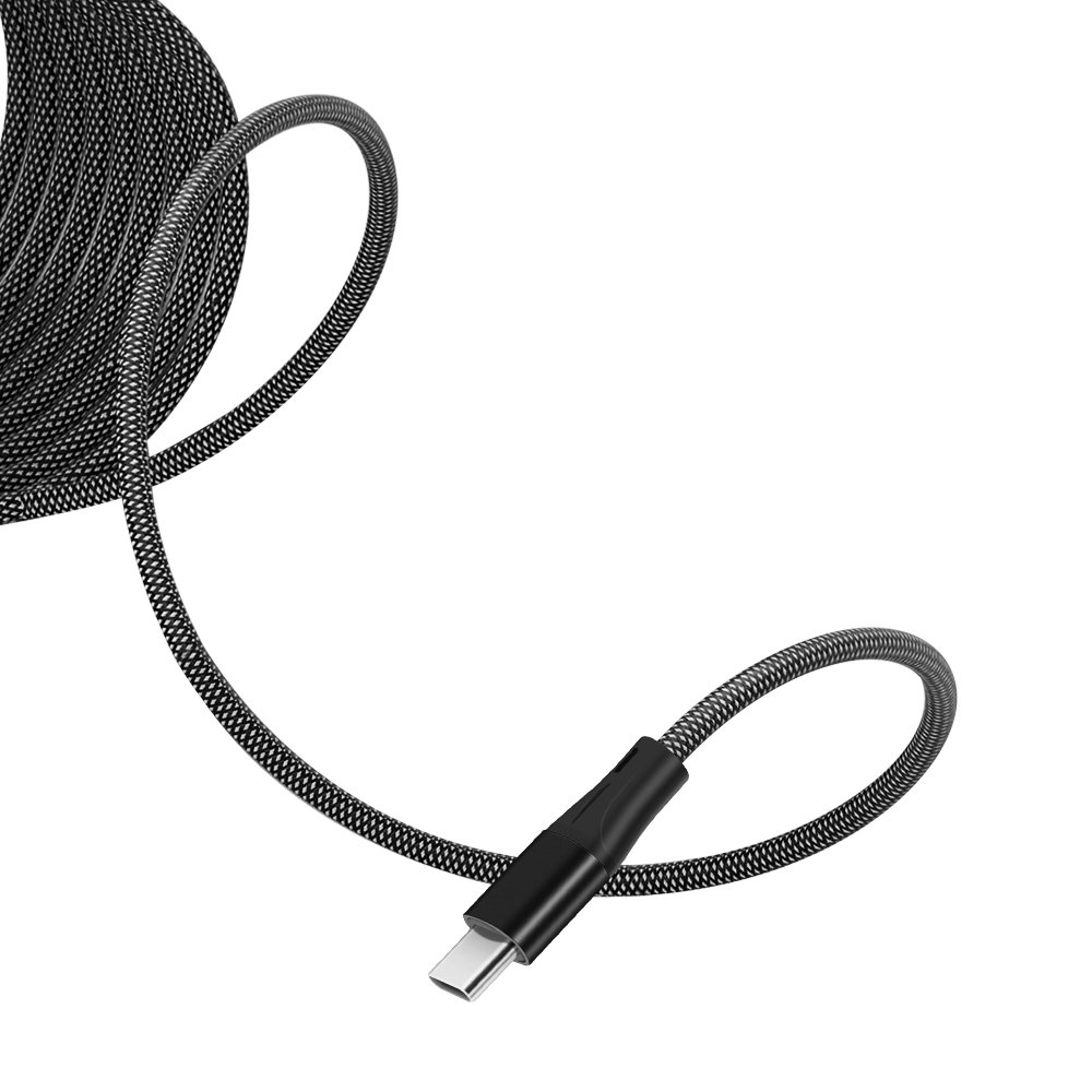 Customize Logo Magnet USB Cable Auto Stretch Anti-tangle Magnetic Usb Cable C to Usb C Fast Charger Cable
