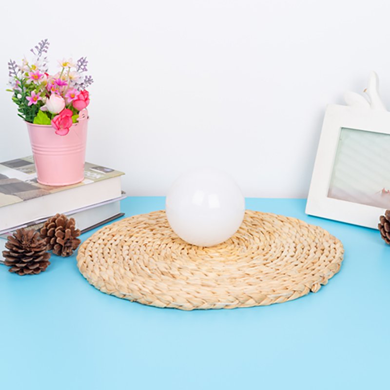 CustomMouth Blown Opal Shiny Glass Ball Lampshade Milk White Glass Lamp Shade with G9 Metal Thread for Pendant Light