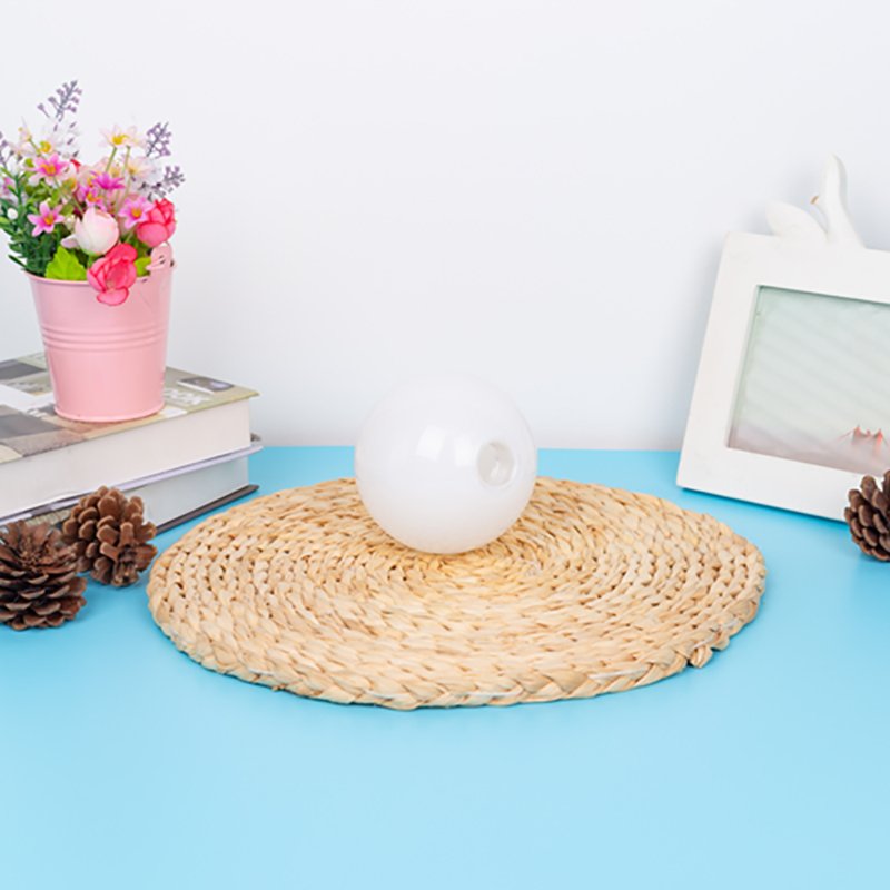 CustomMouth Blown Opal Shiny Glass Ball Lampshade Milk White Glass Lamp Shade with G9 Metal Thread for Pendant Light