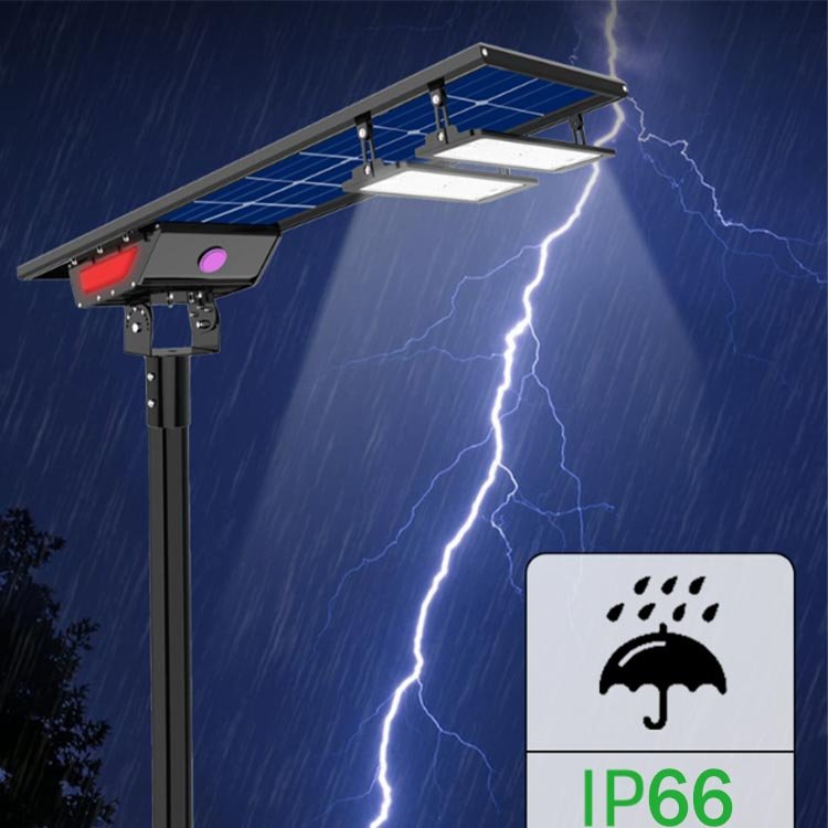 Best Selling 170LM/W Bifacial Solar Panel Street Light IP66 Waterproof 5100-25500LM 30W-150W Solar Lights Outdoor