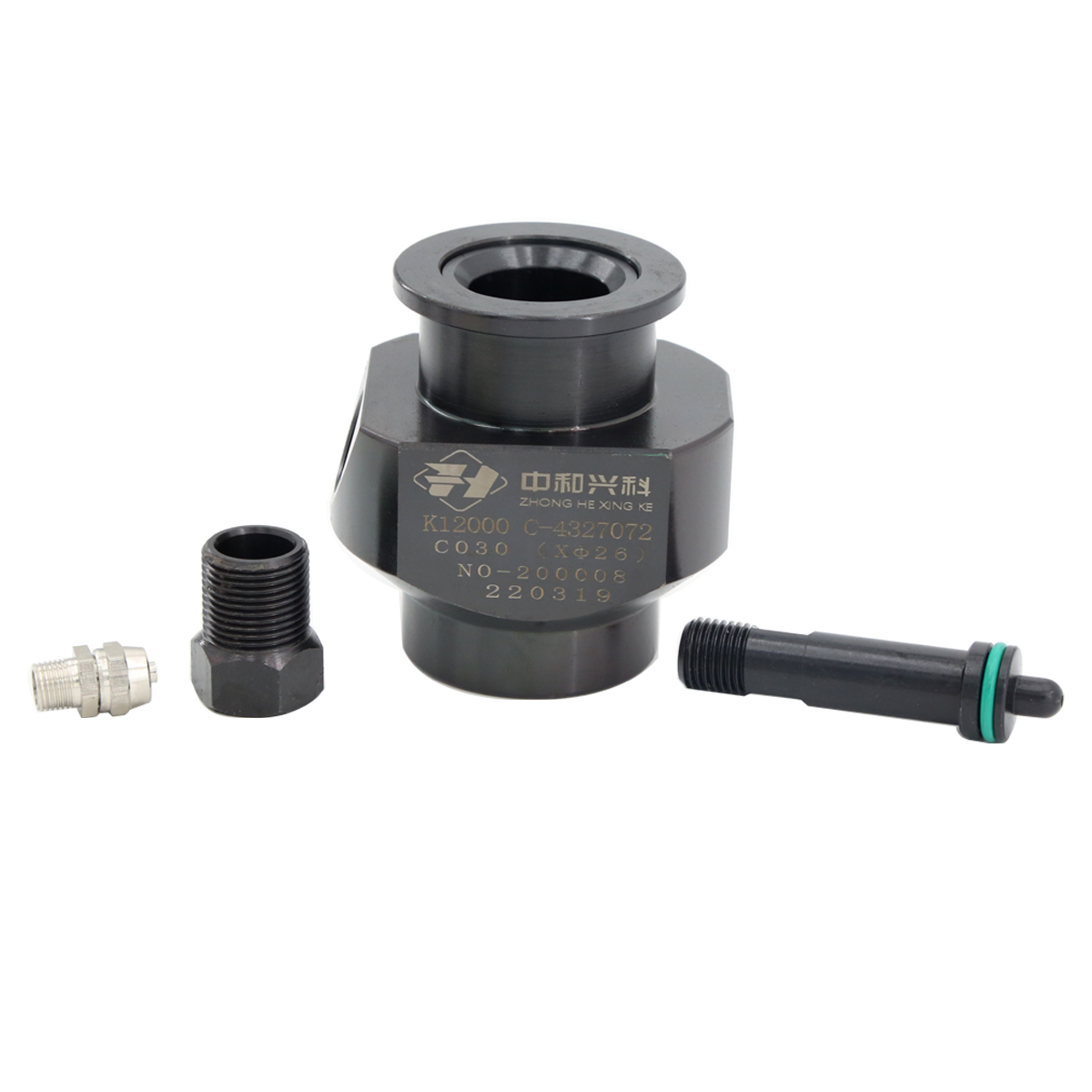 ZQYM Factory Common Rail Injector Adapter Injector Holder Injector test Tool for Cummins 4327072 4359204 and Bosch 0445 121 070