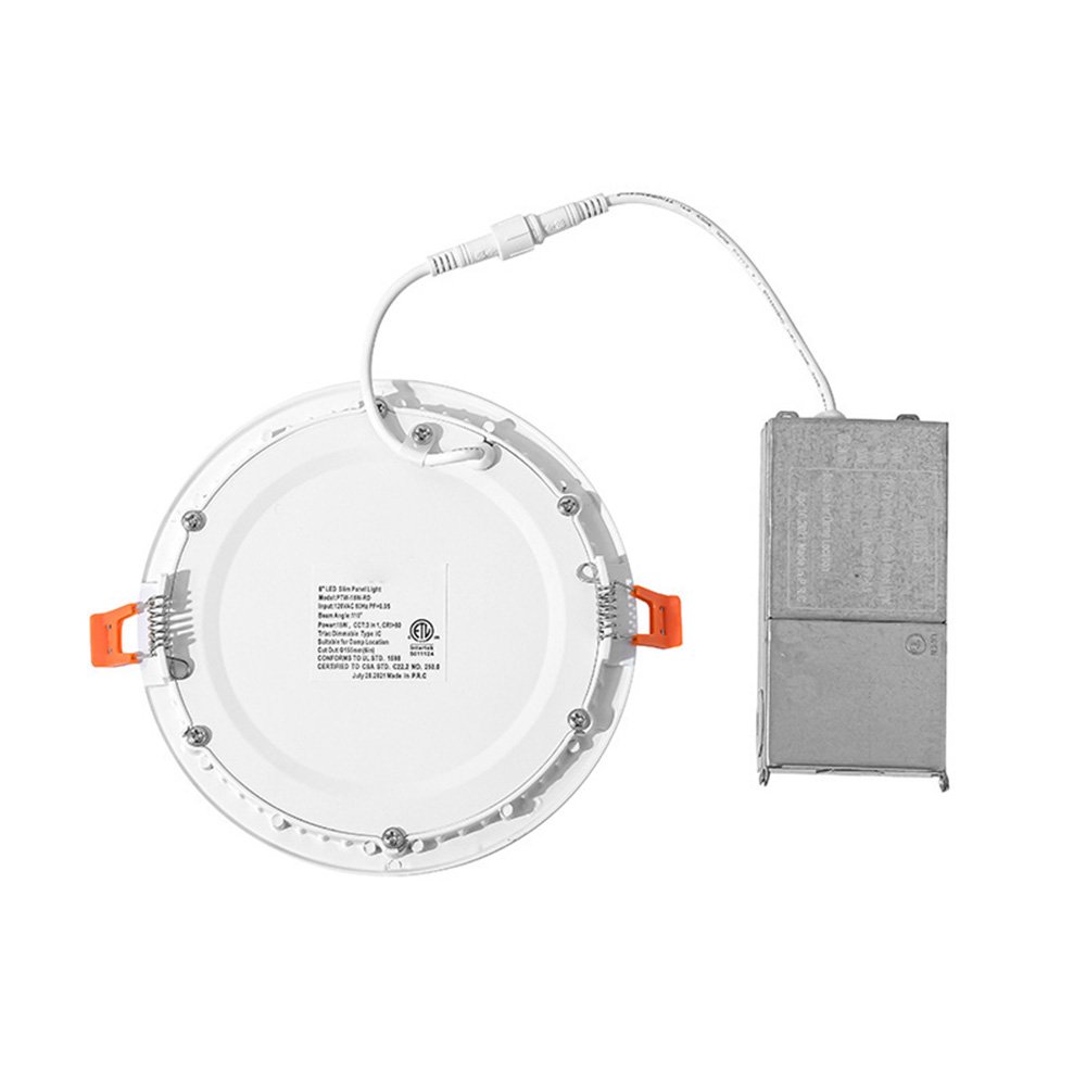 5CCT 4 Inch 9W 6 Inch 12W Dimmable Recessed Downlight Flat ETL Led Panel Light for Home Office Lighting