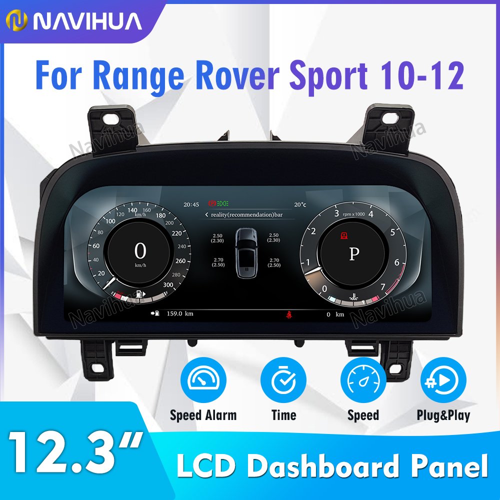 NaviHua Car Speedometer Linux System Digital Cluster Instrument for Land Rover Discovery 4 2009-2016/Range Rover Sport 2010-2013