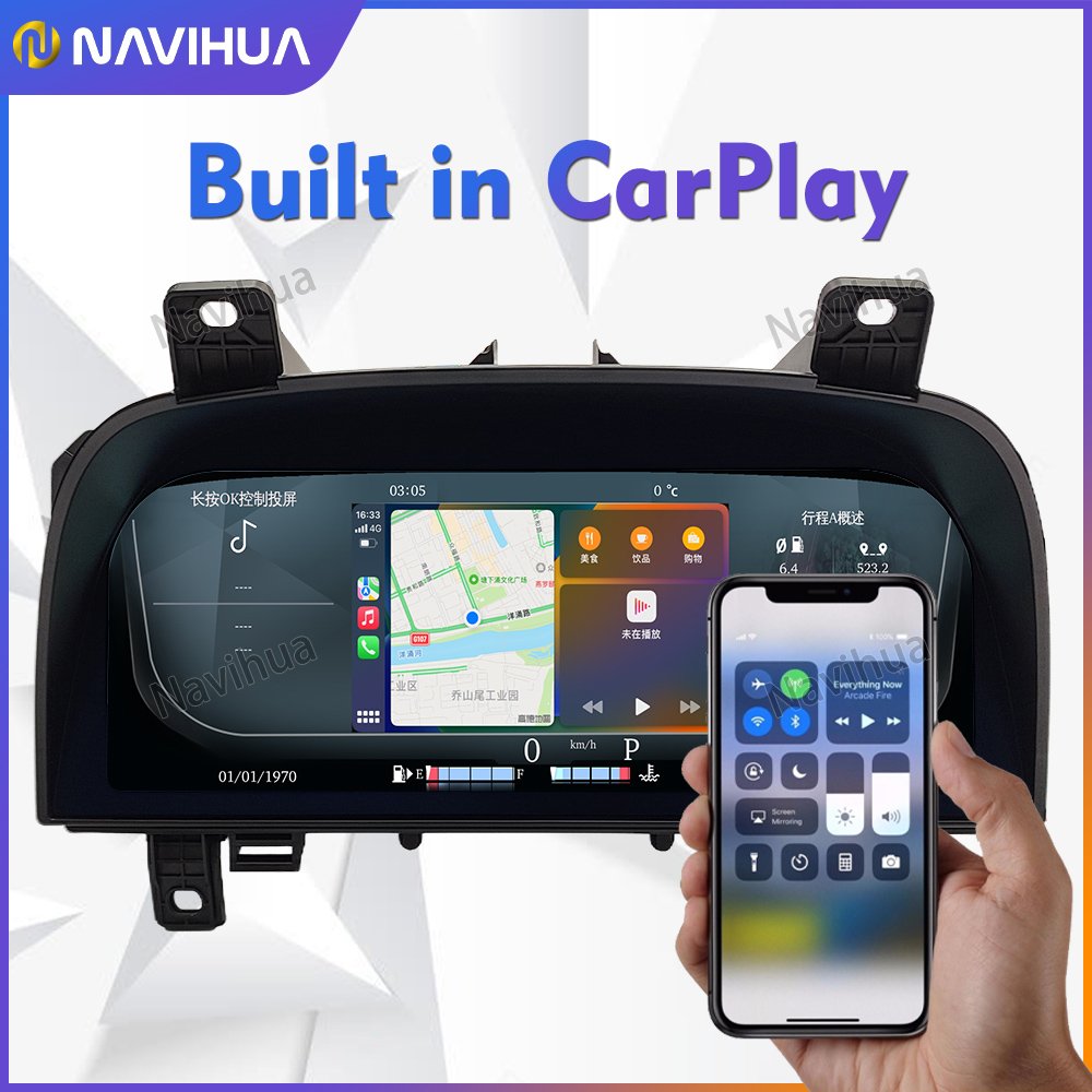 NaviHua Car Speedometer Linux System Digital Cluster Instrument for Land Rover Discovery 4 2009-2016/Range Rover Sport 2010-2013