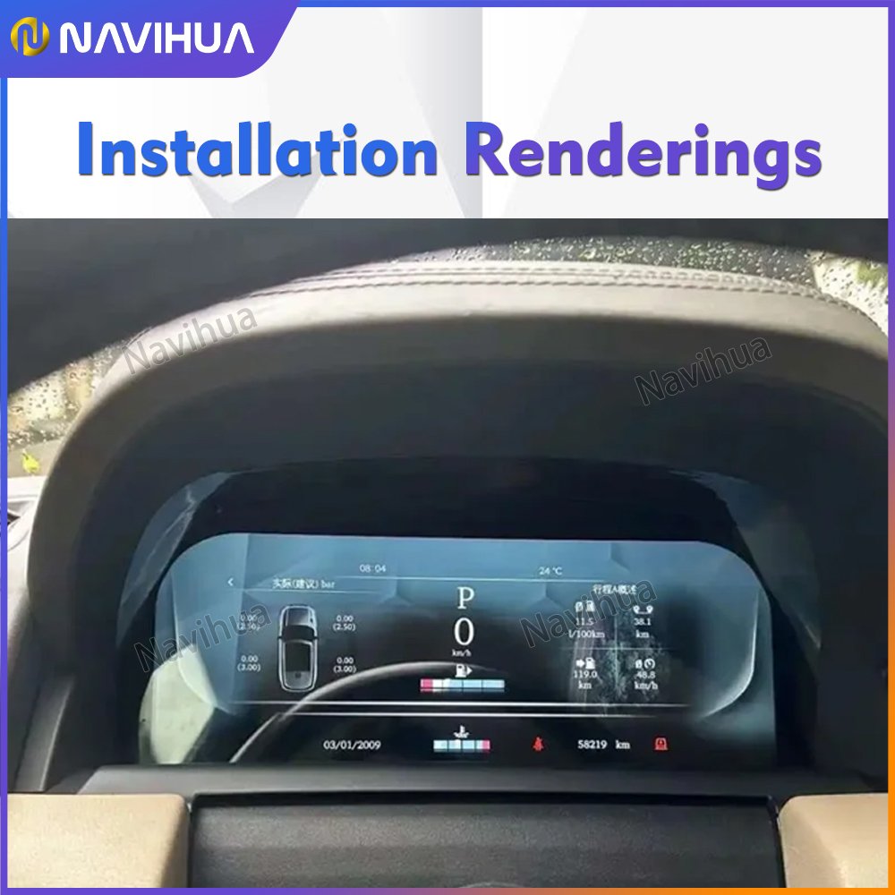 NaviHua Car Speedometer Linux System Digital Cluster Instrument for Land Rover Discovery 4 2009-2016/Range Rover Sport 2010-2013
