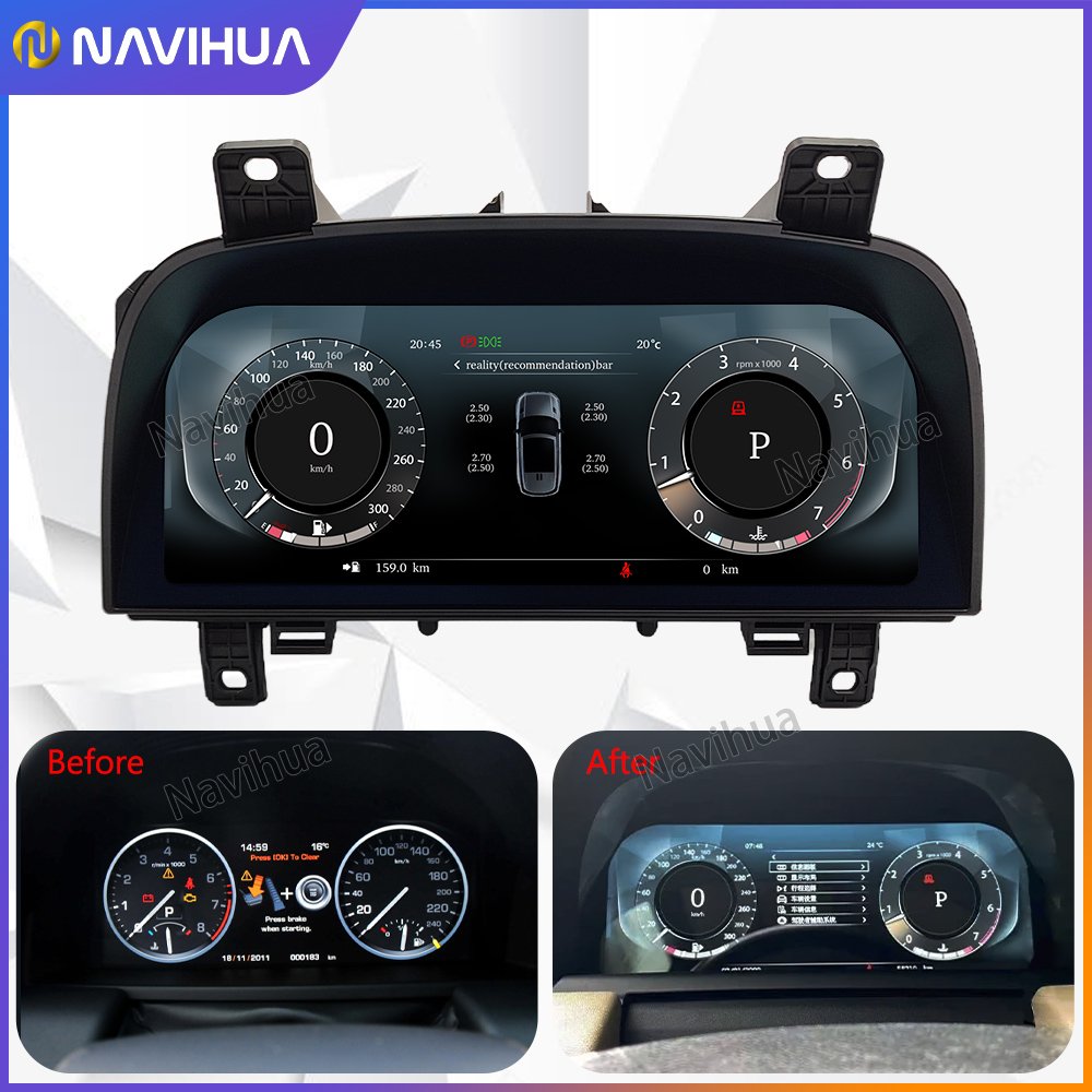 NaviHua Car Speedometer Linux System Digital Cluster Instrument for Land Rover Discovery 4 2009-2016/Range Rover Sport 2010-2013