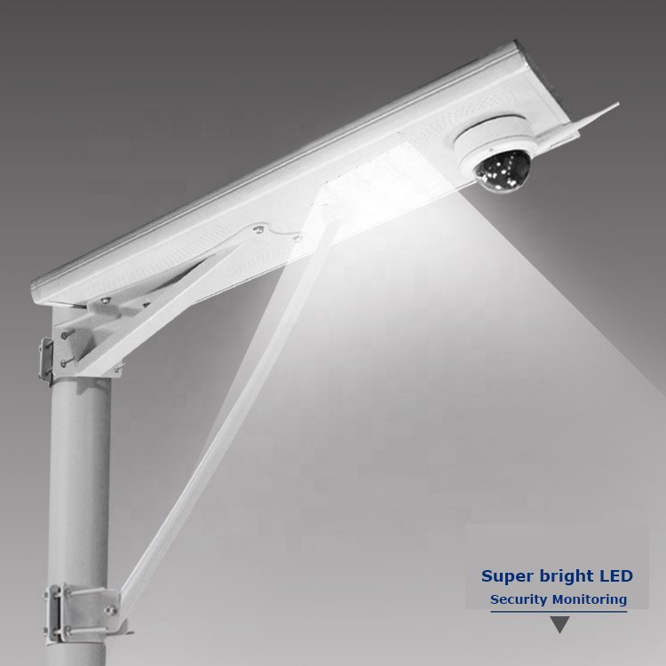 90W 50W 30W 120W 4G Cctv Camera Wireless Cameras Sim Card Smart Control Road Lamp Smd 2835 All in One Led Solar Street Lights