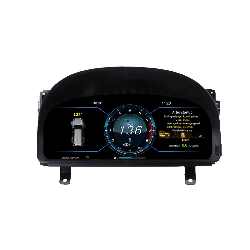 Dual Android System Intelligent Car GPS Video Cluster Oil Gauge LCD for Vellfire Alphard 2008-2014 Speed Meter Auto Meter