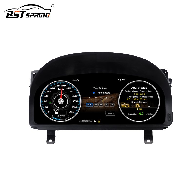 Dual Android System Intelligent Car GPS Video Cluster Oil Gauge LCD for Vellfire Alphard 2008-2014 Speed Meter Auto Meter