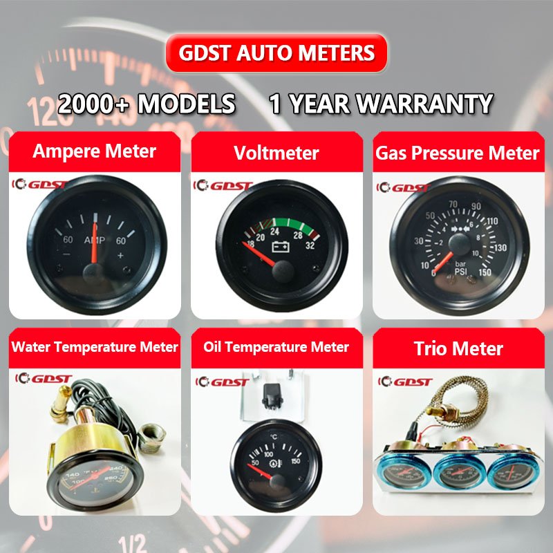 GDST High Performance Factory Direct Selling Electrical Auto Water Temperature Gauge Car Meter