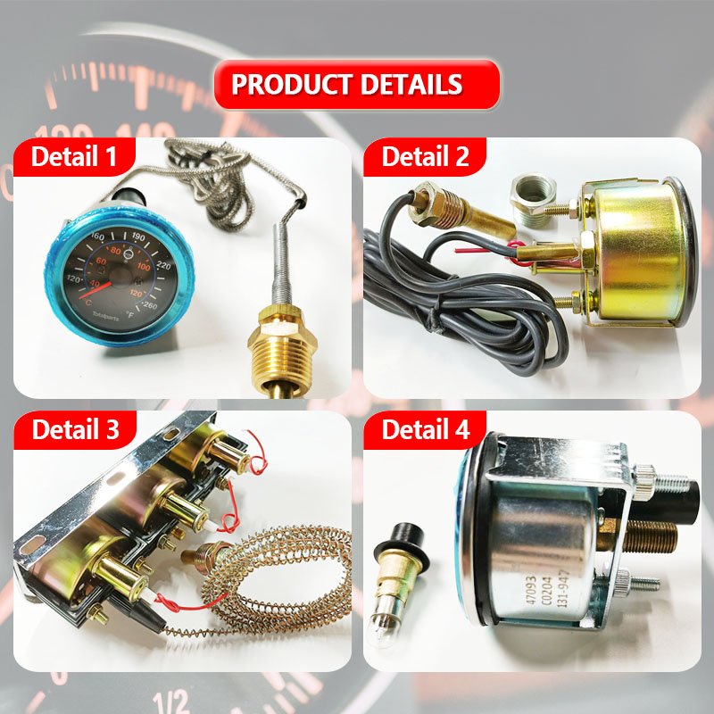 GDST High Performance Factory Direct Selling Electrical Auto Water Temperature Gauge Car Meter