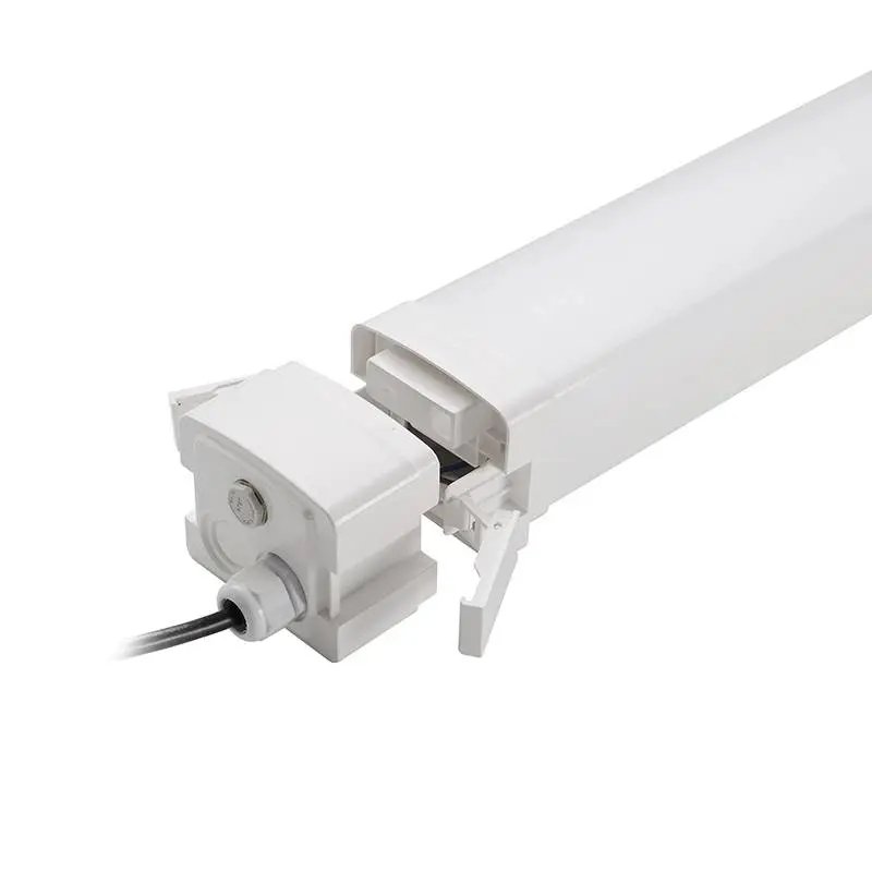 T8 Ip65 LED Tube Light Fixture for Single LED Tube Tri-proof LED Tube Support Bracket Waterproof Dustproof Corrosion-Proof