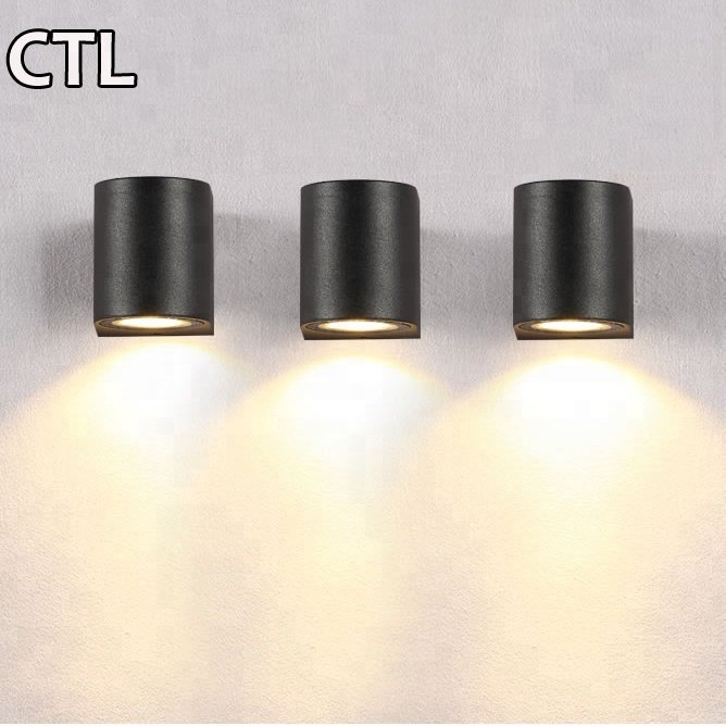 Aluminum Black Outdoor Ip65 Waterproof Wall Lamps Minimalist Design Sconces Light Luxury Modern High Lumen Garden LED Wall Lamp