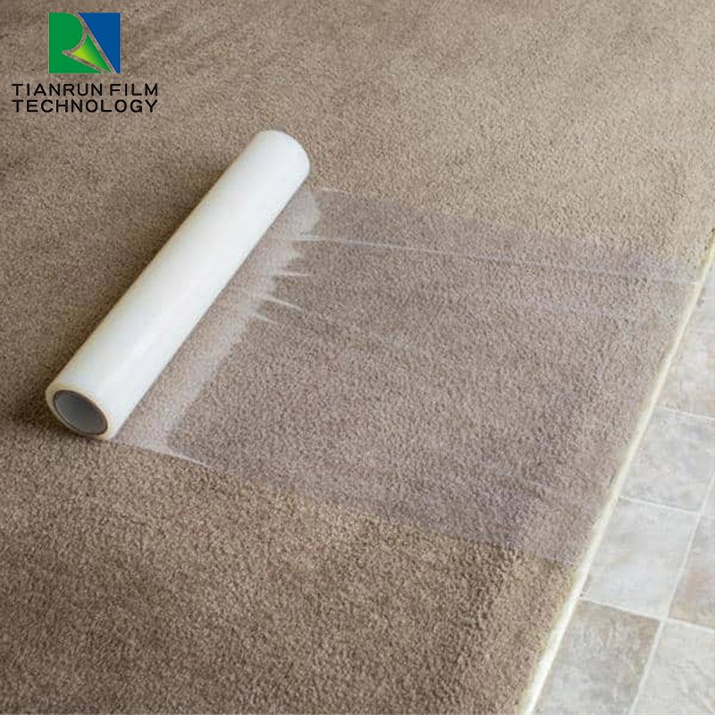Easy Mask Low Sticky Self Adhesive Temporary Plastic Auto Car Automotive House Use Protective Carpet Protection Film