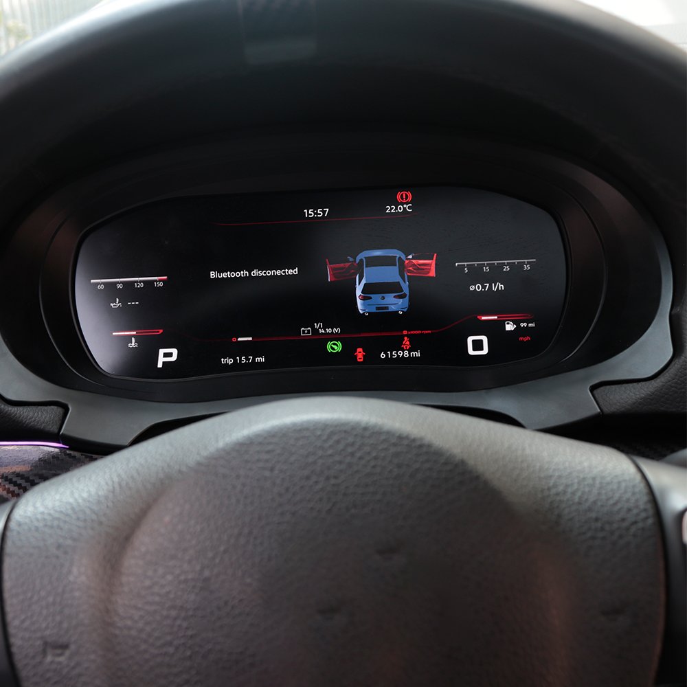 Car Digital Cluster Virtual Cockpit for Volkswagen VW Polo Dashboard Entertainment Instrument Speed Meter Screen Odometer