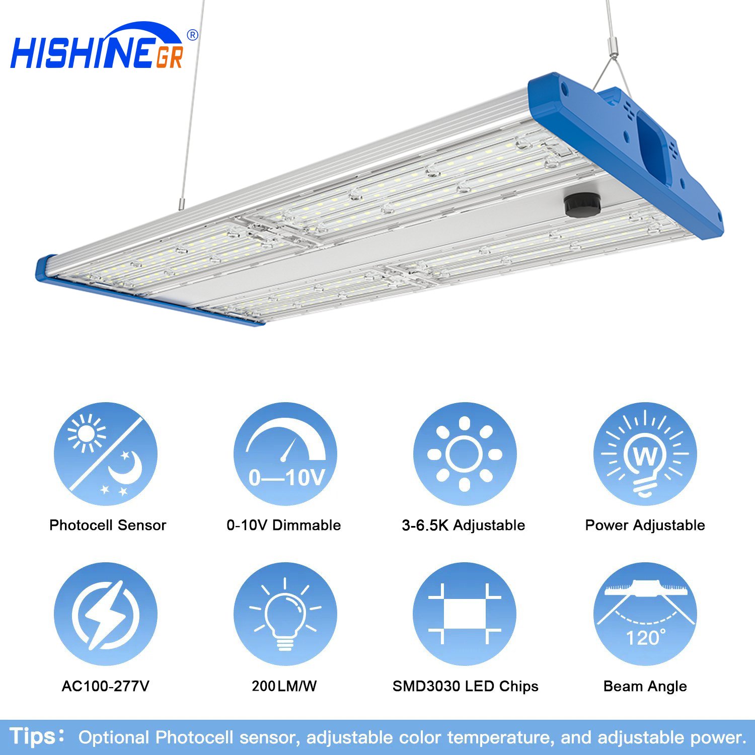 Hishine 7 Year Warranty High Bay Linear LED Lights 80000 Lumen 300w led high bay light Industrial LED Flood Light for Warehouses