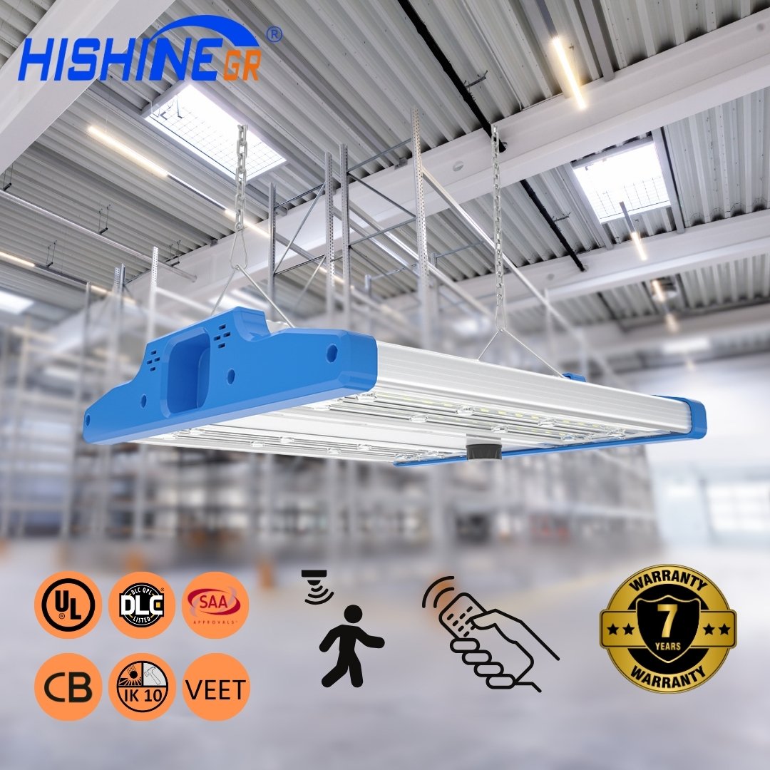 Hishine 7 Year Warranty High Bay Linear LED Lights 80000 Lumen 300w led high bay light Industrial LED Flood Light for Warehouses
