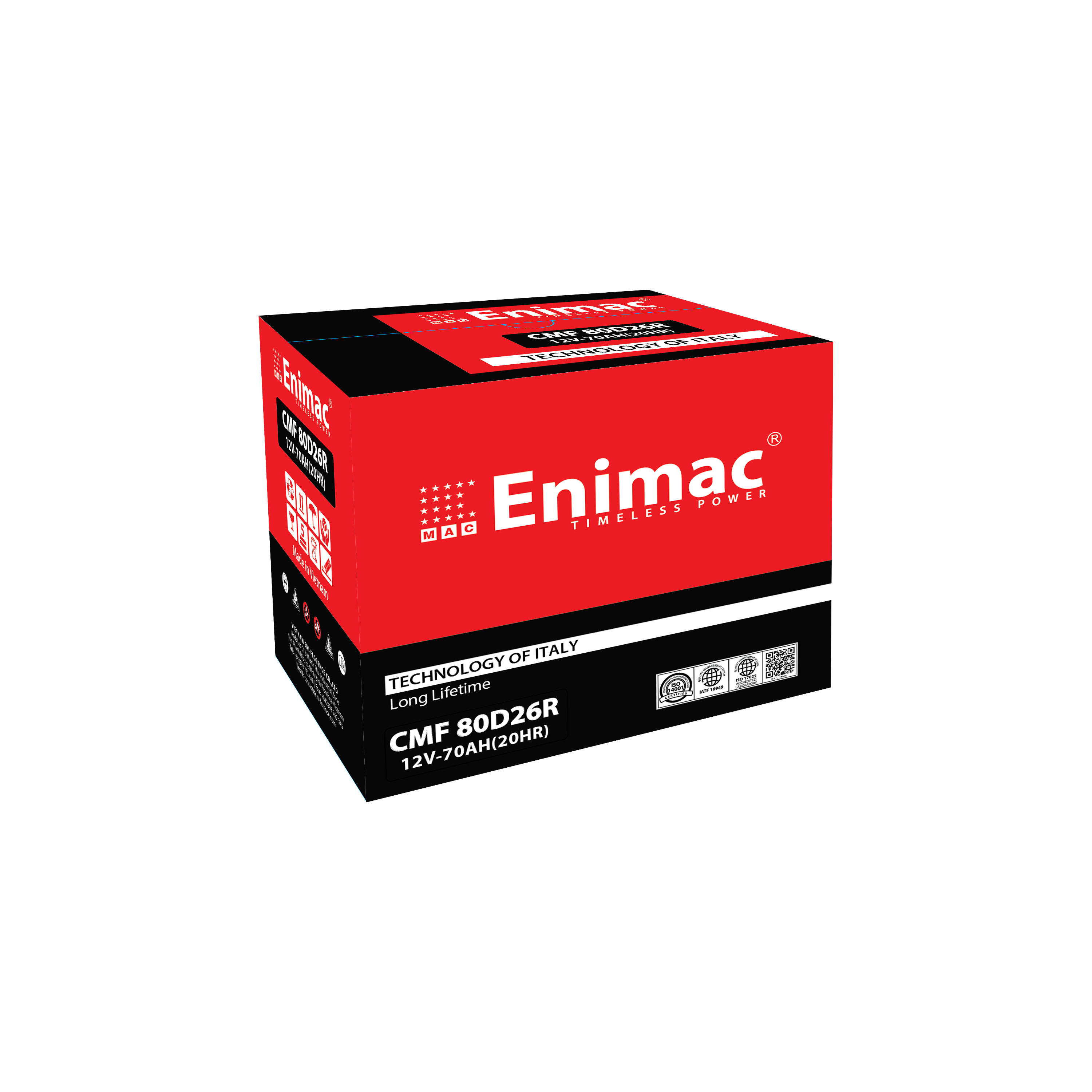 Hot High Quality 12V 70AH MF BATTERY CMF 80D26R Car Battery Vietnam Compatible Toyota Prius Models Acid Lead Battery Charger