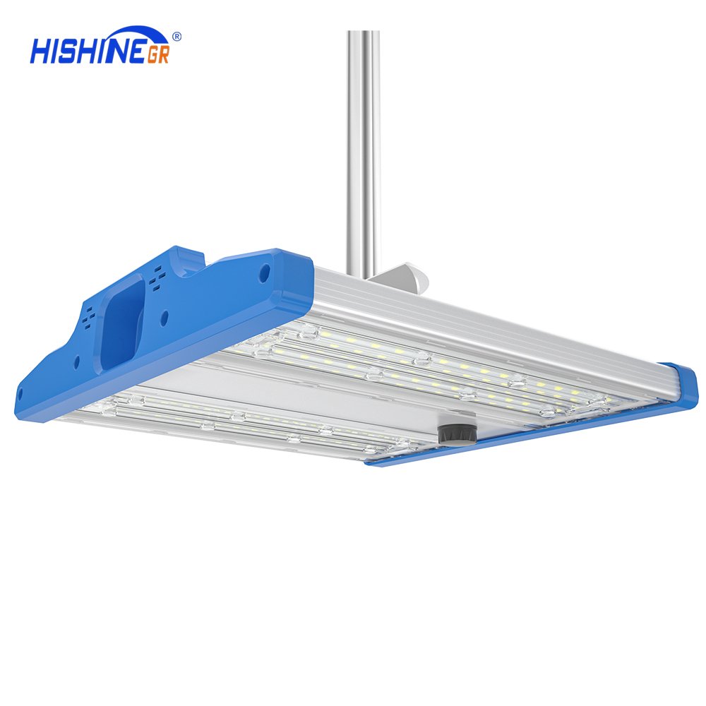 Hishine 7 Year Warranty Long Lifespan Dimmable Industrial Exterior Lighting Fixtures Led Linear High Bay Light Warehouse 200w