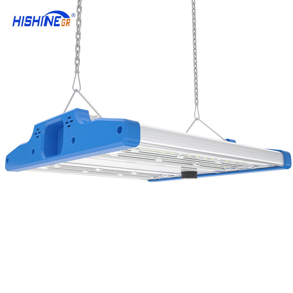Hishine 7 Year Warranty Long Lifespan Dimmable Industrial Exterior Lighting Fixtures Led Linear High Bay Light Warehouse 200w