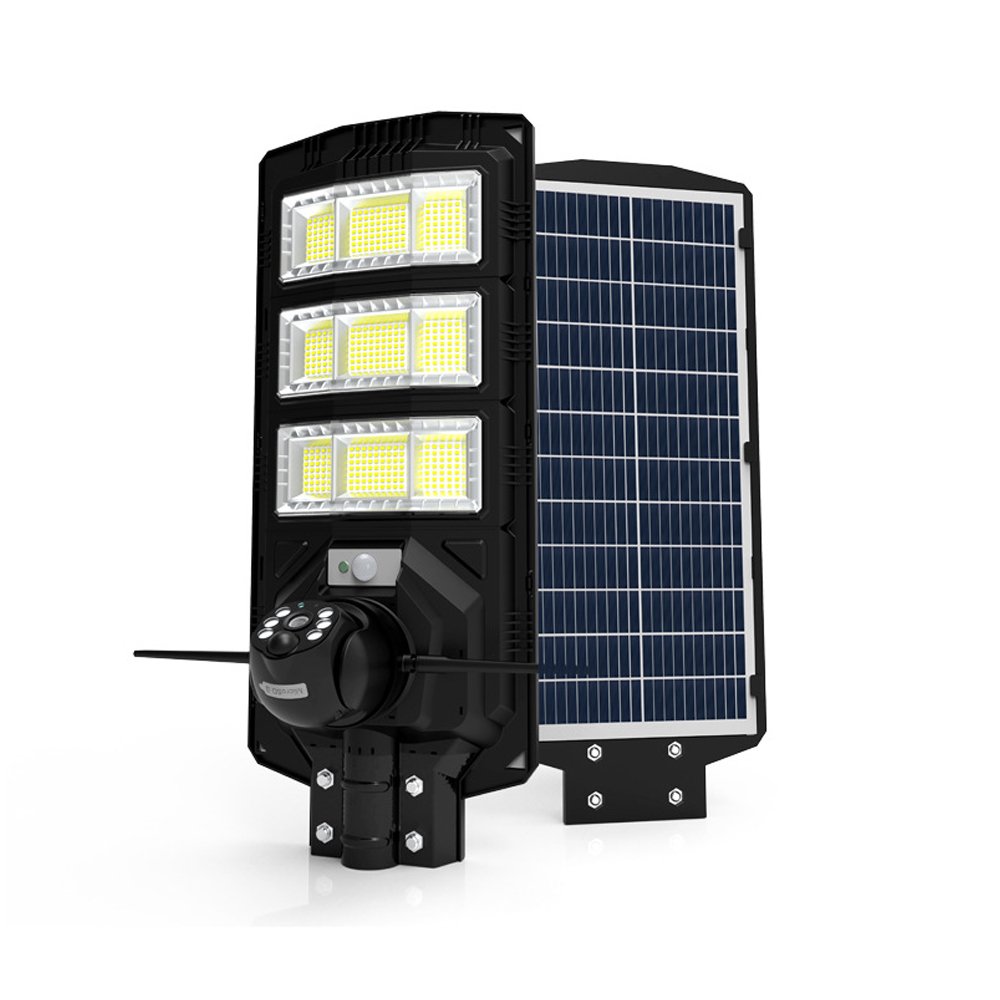 300W Integrated Street Light Wifi Security Camera Supports Voice Chat PIR Motion Sensor IP65 Courtyard Solar Street Light
