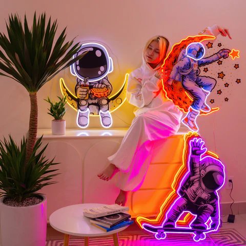 Custom Neon Sign Wall Decor Art Neon Light for Home Decoration Party Event LED Neon Light Wedding Uv Print Business logo Sign