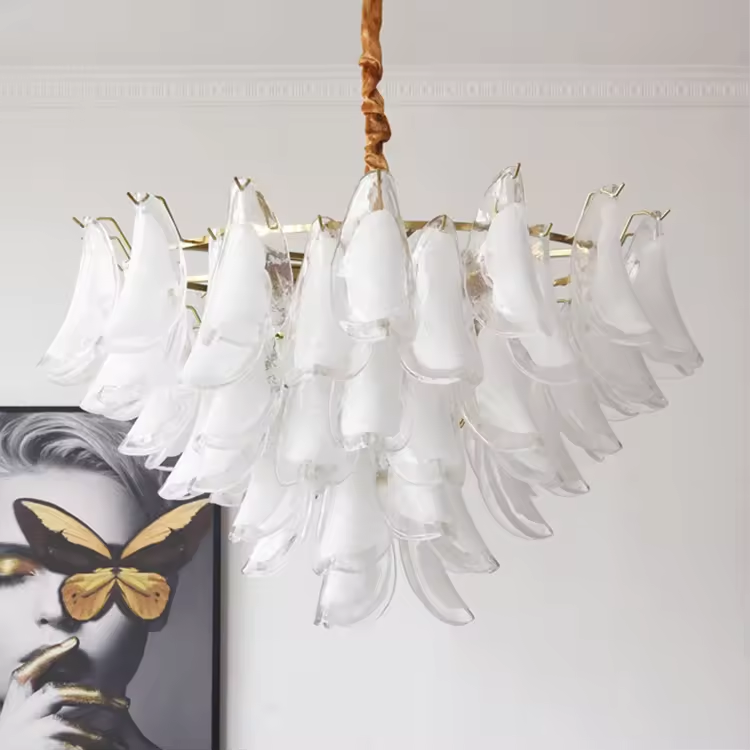ECOJAS Vintage Design Indoor Decoration Hanging Glass Iron Dining Room Led Pendant Light