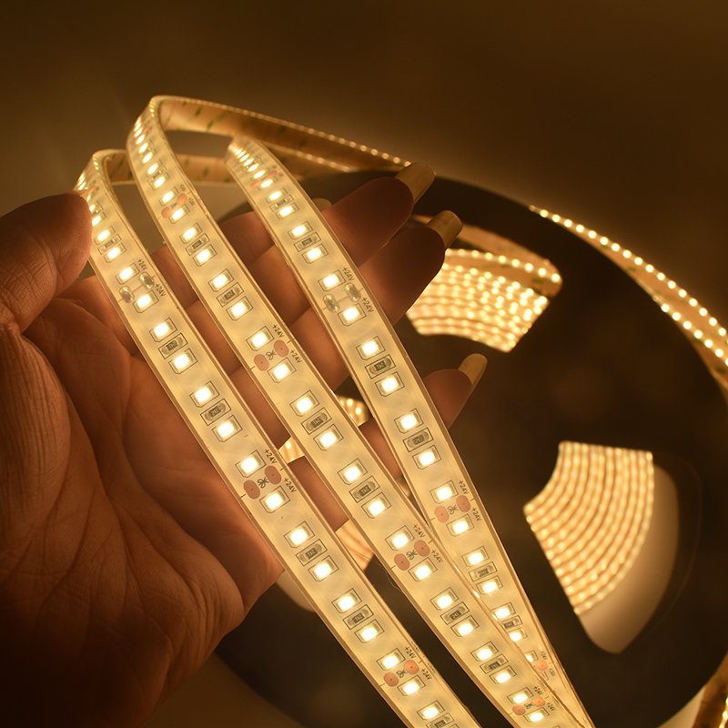 High Temperature 105C Sauna LED IP68 Waterproof Stream Saunas Room Flexible Linear Lights 24V 2700K Warm White LED Strip Lights