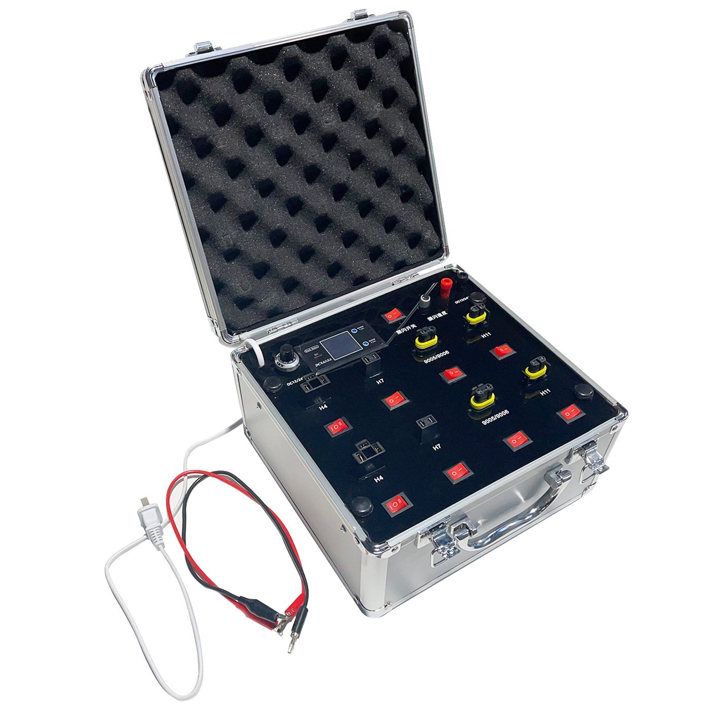 Automotive Universal Model Portable Car Led Light test Box Auto Bulb Tester Power Meter Voltage Led Bulb Tester Box Car Light