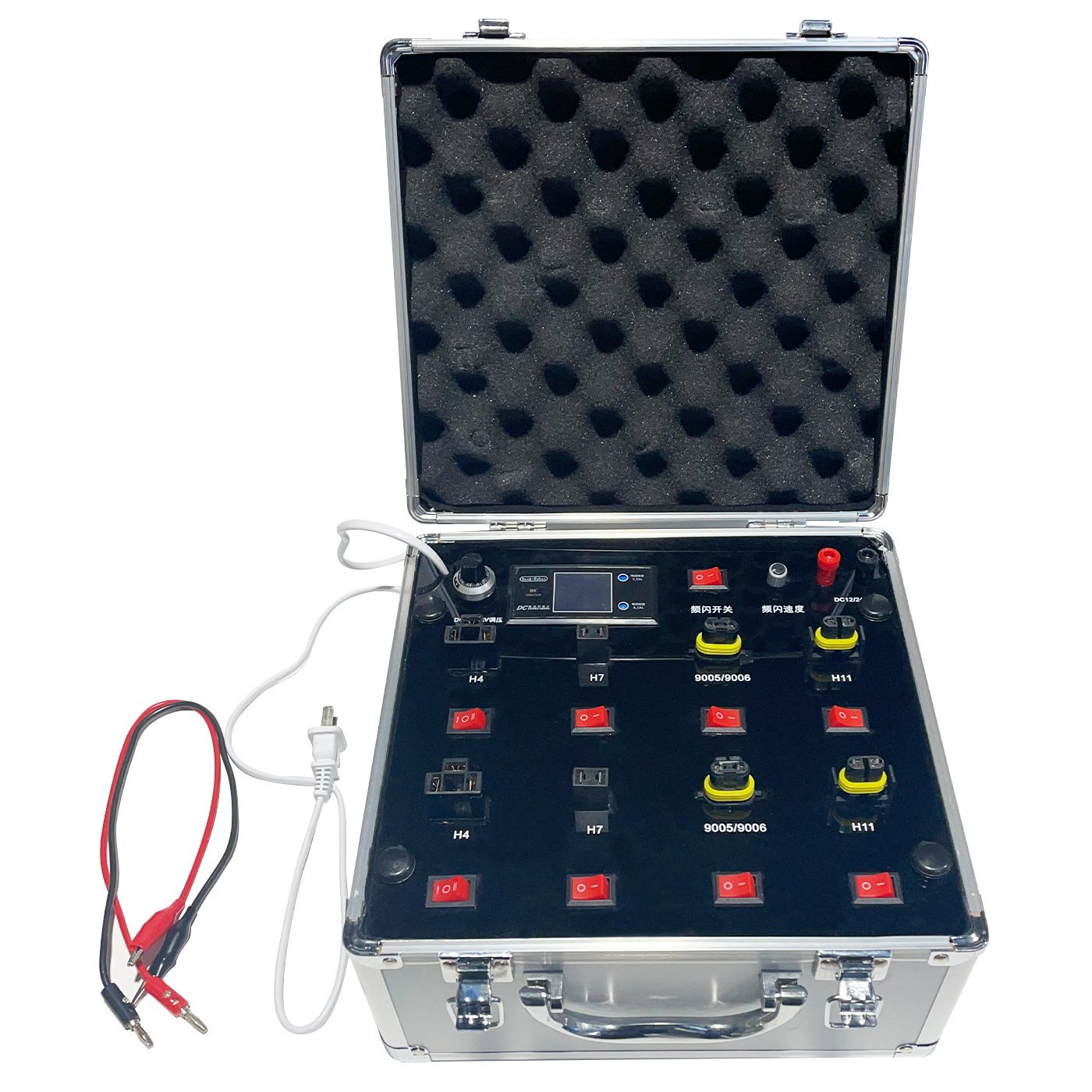 Automotive Universal Model Portable Car Led Light test Box Auto Bulb Tester Power Meter Voltage Led Bulb Tester Box Car Light