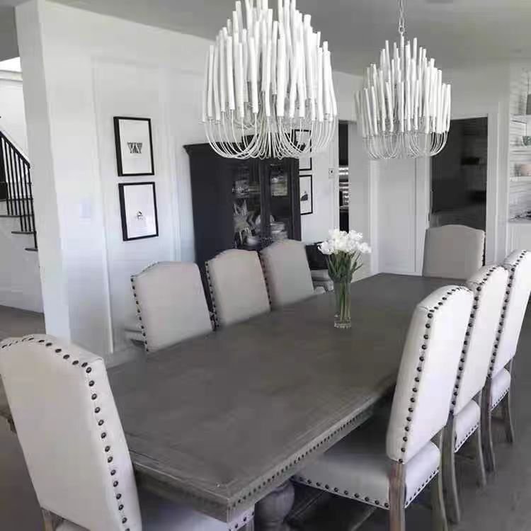 American Luxury Living Room Chandelier Designer Hotel Villa Living Room Bedroom Personalized Bedroom Iron Chandelier