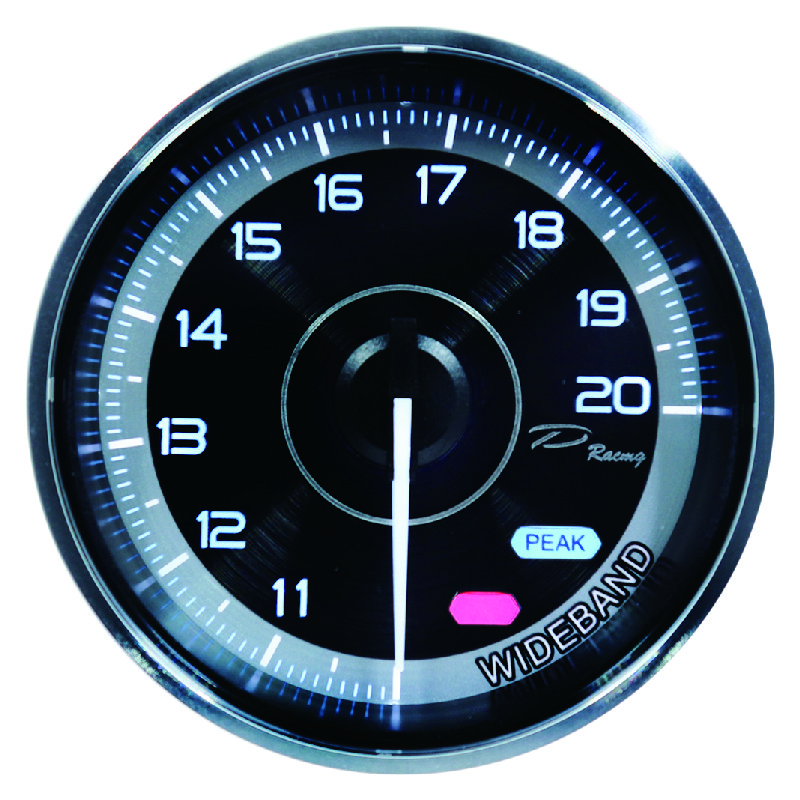 60mm Analog Auto Meter White and Amber LED Wideband Gauge 12V New and Used for Chevrolet Truck Display Function