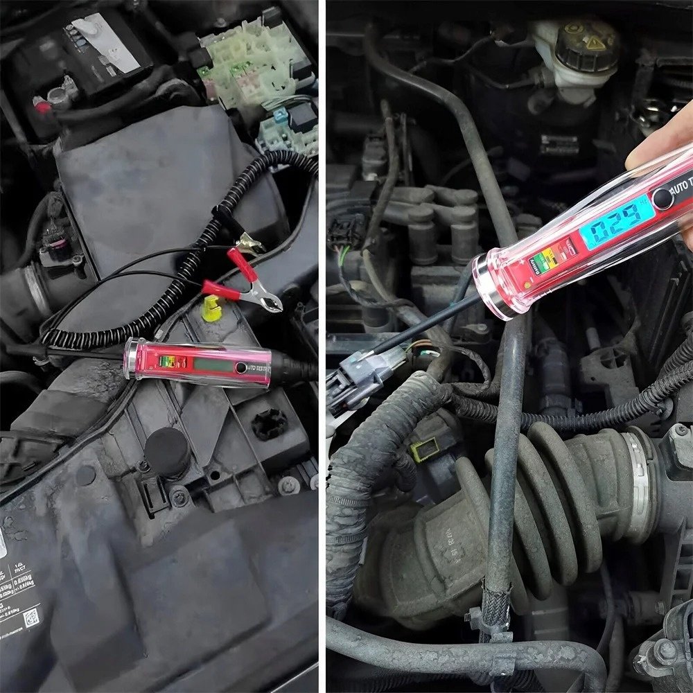 Car Circuit Tester Truck Voltage Tester Circuit DC 6V 12V24V Auto Circuit Tester Non-Contact Car Fault Diagnostic Probe Test Pen