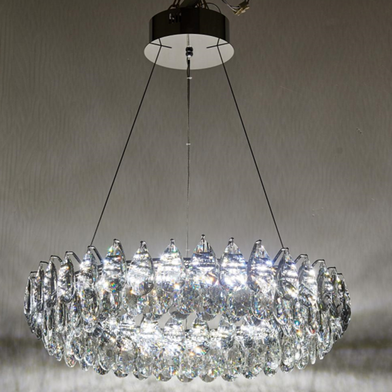 Modern LED Ceiling Lamp Luxury Home Bedroom 1 Layer Lighting Crystal Chandelier Light