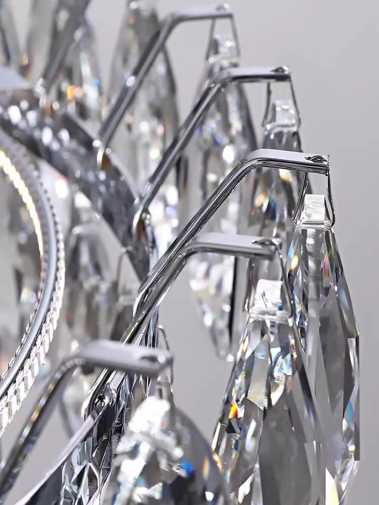 Modern LED Ceiling Lamp Luxury Home Bedroom 1 Layer Lighting Crystal Chandelier Light